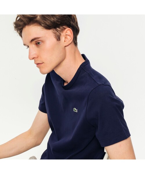 LACOSTE(ラコステ)の「スリムフィット クロコエンブレムクルーネックTシャツ (半袖)(Tシャツ/カットソー・メンズ・ホワイト/ブラック/ネイビー/グレー・1/2/4/6/3/5)」の7枚目の写真