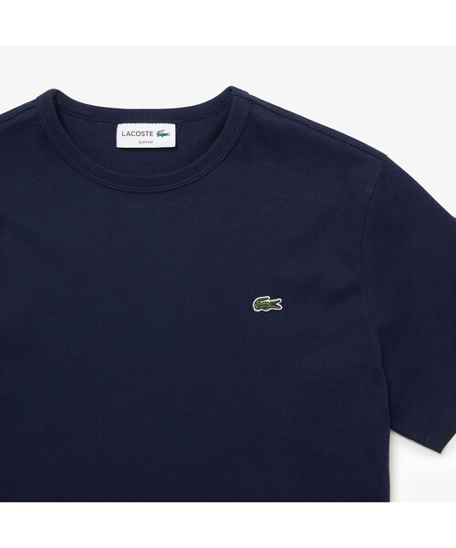 LACOSTE(ラコステ)の「スリムフィット クロコエンブレムクルーネックTシャツ (半袖)(Tシャツ/カットソー・メンズ・ホワイト/ブラック/ネイビー/グレー・1/2/4/6/3/5)」の6枚目の写真