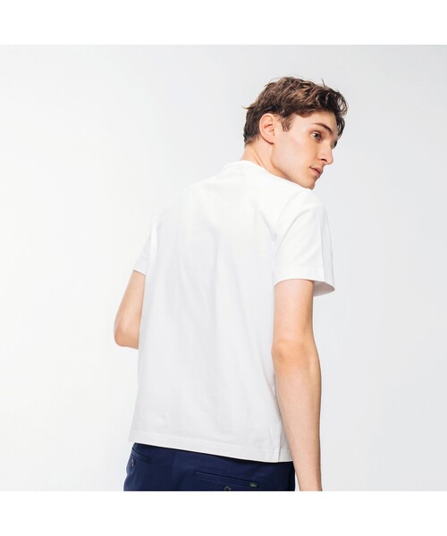 LACOSTE(ラコステ)の「スリムフィット クロコエンブレムクルーネックTシャツ (半袖)(Tシャツ/カットソー・メンズ・ホワイト/ブラック/ネイビー/グレー・1/2/4/6/3/5)」の20枚目の写真