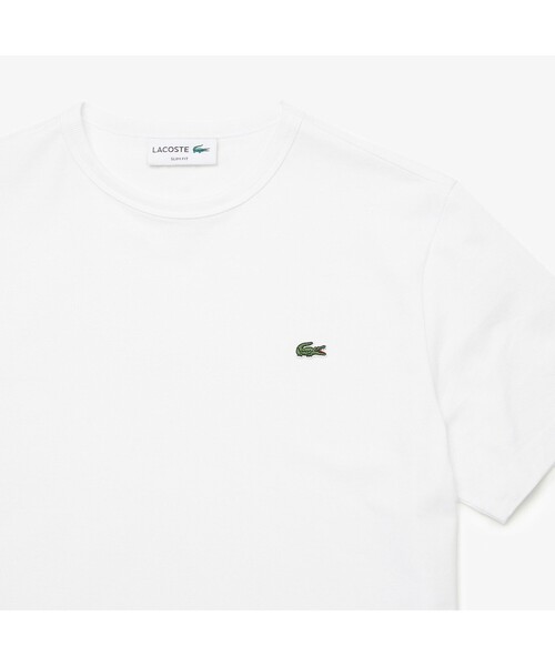 LACOSTE(ラコステ)の「スリムフィット クロコエンブレムクルーネックTシャツ (半袖)(Tシャツ/カットソー・メンズ・ホワイト/ブラック/ネイビー/グレー・1/2/4/6/3/5)」の18枚目の写真
