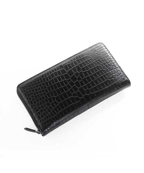 スモールクロコダイルレザー長財布手帳型（財布）｜sankyo shokai（サンキョウショウカイ）