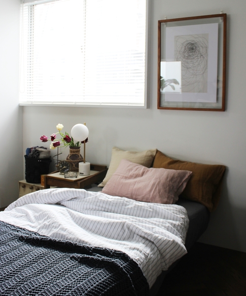 journal standard Furniture （ジャーナルスタンダードファニチャー）の「DUVET COVER Q  STRIPE 掛け布団カバー（寝具・レディース・その他・FREE）」の2枚目の写真