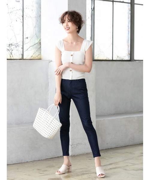 fifth（フィフス）の「メッシュスクエアハンドバッグ（ハンドバッグ・レディース・ブラック/ホワイト・FREE）」の4枚目の写真