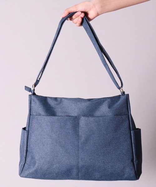 anello（アネロ）の「(LF)【anello】多収納 10ポケット ショルダーバッグ（ショルダーバッグ・レディース・ブラック/ベージュ/グレー/ダークブルー・FREE）」の12枚目の写真