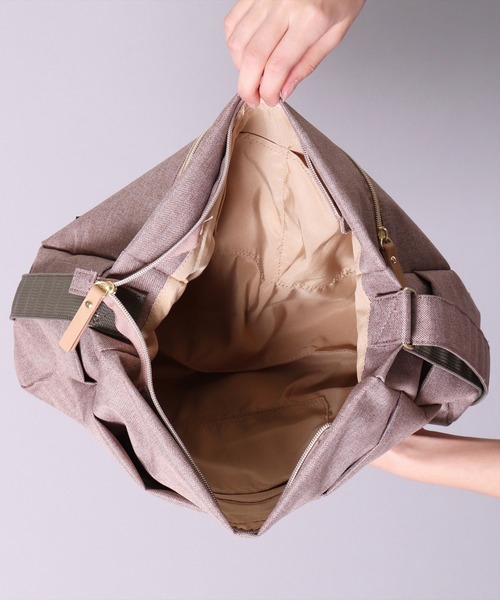 anello（アネロ）の「(LF)【anello】多収納 10ポケット ショルダーバッグ（ショルダーバッグ・レディース・ブラック/ベージュ/グレー/ダークブルー・FREE）」の15枚目の写真