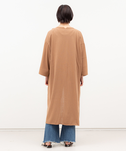 COCUCA（コキュカ）の「【COCUCA】リネン混ロングガウン（カーディガン  