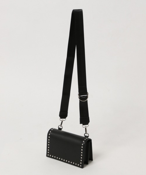 PAGEBOY（ページボーイ）の「スタッズスクエアショルダー（ショルダーバッグ・レディース・ブラック/パープル/オフホワイト・FREE）」の9枚目の写真