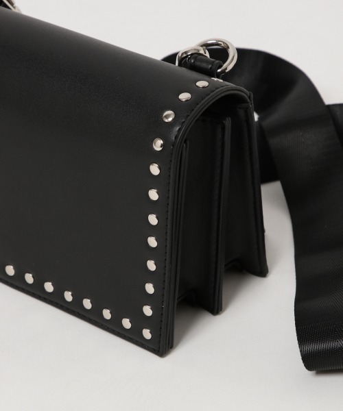 PAGEBOY（ページボーイ）の「スタッズスクエアショルダー（ショルダーバッグ・レディース・ブラック/パープル/オフホワイト・FREE）」の10枚目の写真