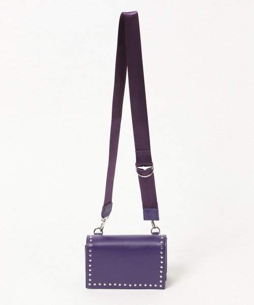 PAGEBOY（ページボーイ）の「スタッズスクエアショルダー（ショルダーバッグ・レディース・ブラック/パープル/オフホワイト・FREE）」の11枚目の写真