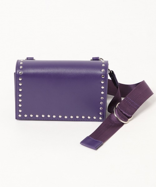 PAGEBOY（ページボーイ）の「スタッズスクエアショルダー（ショルダーバッグ・レディース・ブラック/パープル/オフホワイト・FREE）」の19枚目の写真