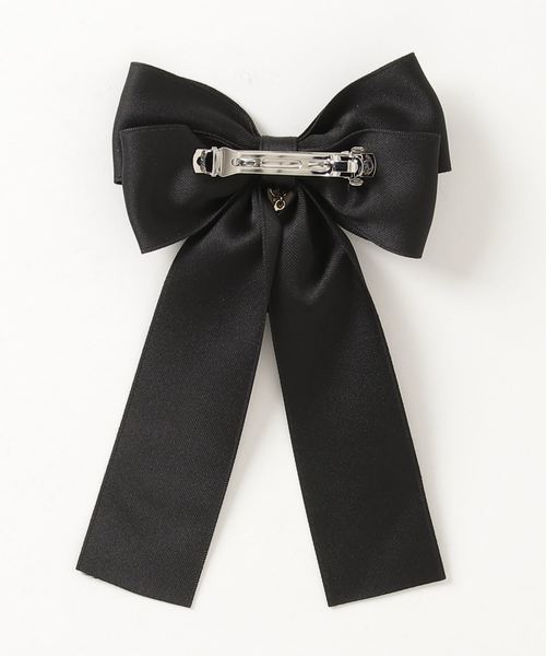 ROJITA（ロジータ）の「ハートチャームリボンバレッタ（バレッタ/ヘアクリップ・レディース・ブラック/パープル/ピンク・FREE）」の5枚目の写真