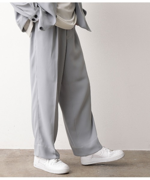 JUNRED（ジュンレッド）の「【セットアップ可能】ステッチワイドパンツ（その他パンツ・メンズ・ブラック/ベージュ/サックスブルー・S/M/L）」の11枚目の写真