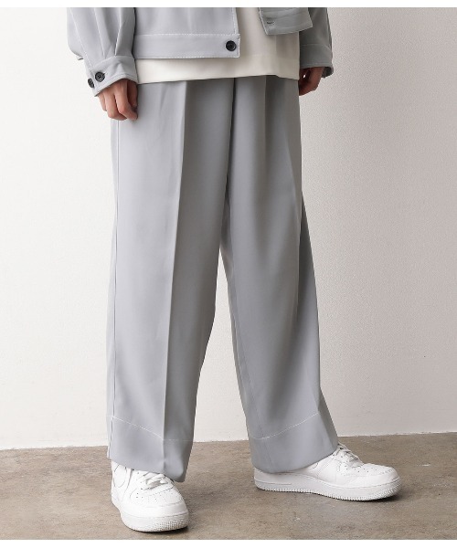 JUNRED（ジュンレッド）の「【セットアップ可能】ステッチワイドパンツ