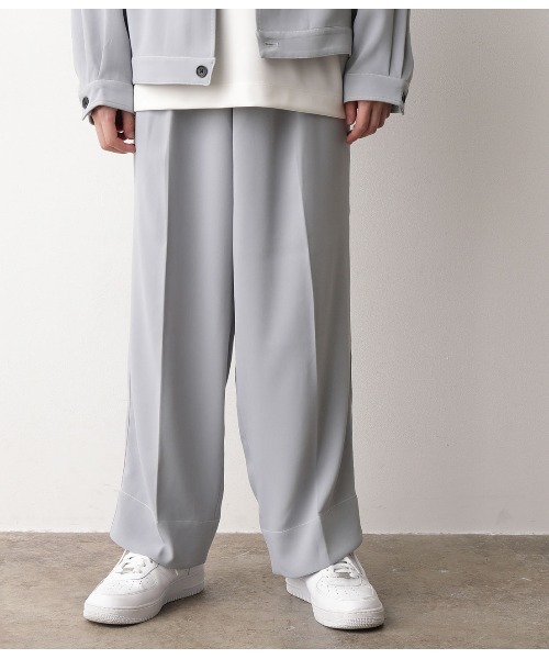 JUNRED（ジュンレッド）の「【セットアップ可能】ステッチワイドパンツ（その他パンツ・メンズ・ブラック/ベージュ/サックスブルー・S/M/L）」の13枚目の写真