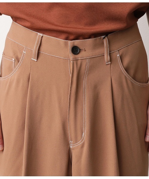 JUNRED（ジュンレッド）の「【セットアップ可能】ステッチワイドパンツ（その他パンツ・メンズ・ブラック/ベージュ/サックスブルー・S/M/L）」の22枚目の写真