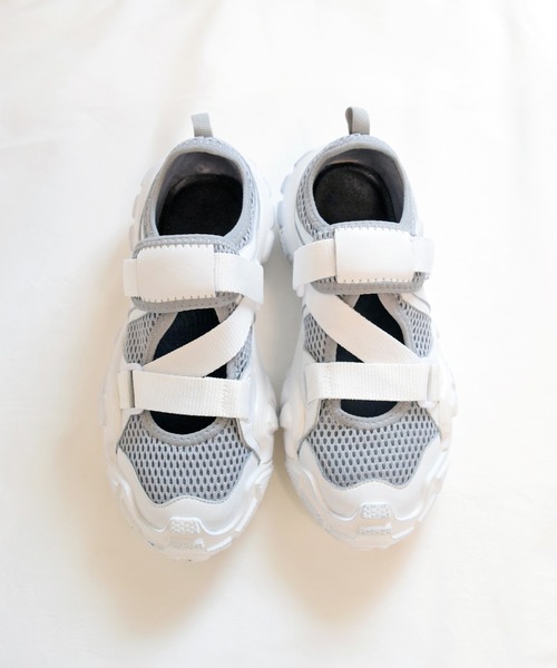 Marient（マリエント）の「Vintage Mesh Sneakers/メッシュスニーカー（スニーカー・レディース・グレー・23.5cm/24.5cm/23.0cm/24.0cm）」の11枚目の写真