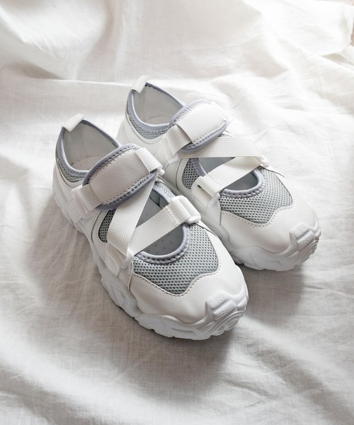 Marient（マリエント）の「Vintage Mesh Sneakers/メッシュスニーカー（スニーカー・レディース・グレー・23.5cm/24.5cm/23.0cm/24.0cm）」の14枚目の写真