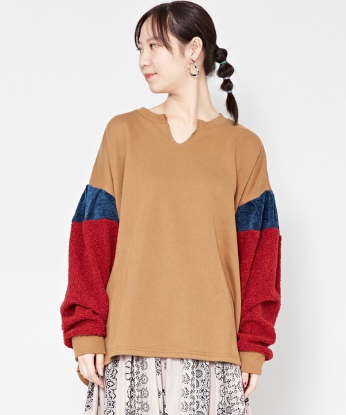 チャイハネ 異素材パッチワーク スウェットプルオーバー スウェット チャイハネ チャイハネ のファッション通販 Zozotown