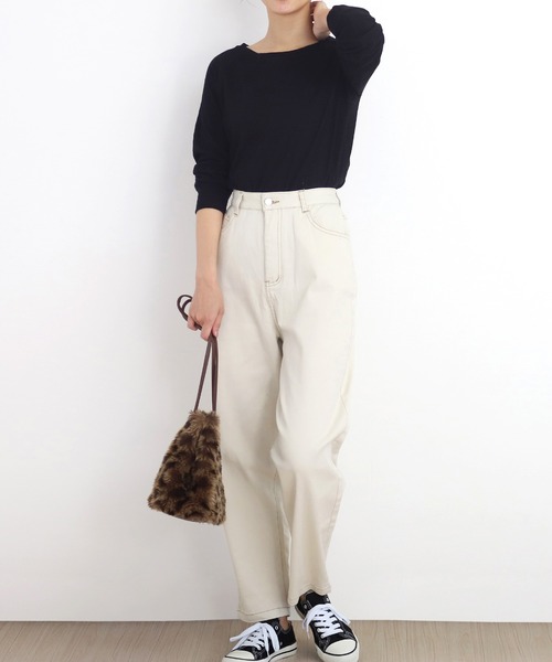 Amulet（アミュレット）の「テーパードパンツ（その他パンツ・レディース・ナチュラル/カーキ/ベージュ/ブラック/ホワイト・M/XL/S/L/XXL）」の6枚目の写真
