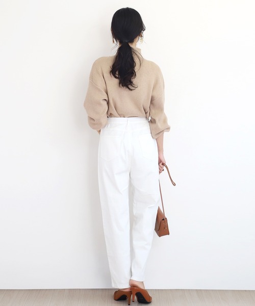 Amulet（アミュレット）の「テーパードパンツ（その他パンツ・レディース・ナチュラル/カーキ/ベージュ/ブラック/ホワイト・M/XL/S/L/XXL）」の15枚目の写真