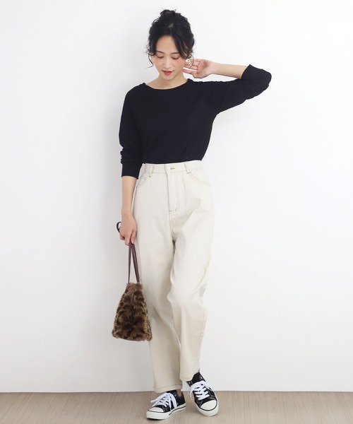 Amulet（アミュレット）の「テーパードパンツ（その他パンツ・レディース・ナチュラル/カーキ/ベージュ/ブラック/ホワイト・M/XL/S/L/XXL）」の16枚目の写真