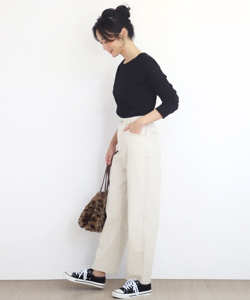 Amulet（アミュレット）の「テーパードパンツ（その他パンツ・レディース・ナチュラル/カーキ/ベージュ/ブラック/ホワイト・M/XL/S/L/XXL）」の17枚目の写真