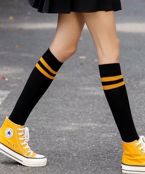 Fun & Daily（ファンアンドデイリー）の「F&D : ラインニーソックス（ソックス/靴下・レディース・ホワイト/ブラック/チャコールグレー/マスタード/グリーン/レッド系その他/グレー系その他/ブラック系その他2/ホワイト系その他2/ホワイト系その他/ブラック系その他・FREE）」の14枚目の写真