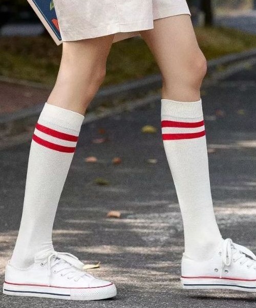 Fun & Daily（ファンアンドデイリー）の「F&D : ラインニーソックス（ソックス/靴下・レディース・ホワイト/ブラック/チャコールグレー/マスタード/グリーン/レッド系その他/グレー系その他/ブラック系その他2/ホワイト系その他2/ホワイト系その他/ブラック系その他・FREE）」の15枚目の写真