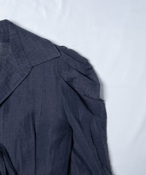 GGD（ジージーディー）の「クレープリネンフリンジチュニックシャツ（シャツ/ブラウス・レディース・バーガンディー/テラコッタ/マスタード・L/LL/M）」の16枚目の写真