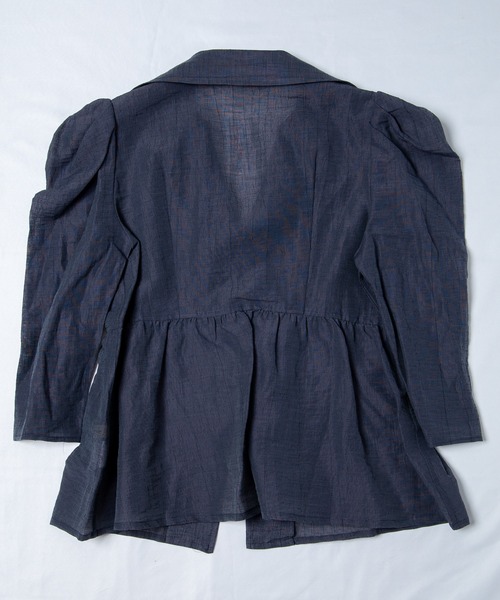 GGD（ジージーディー）の「クレープリネンフリンジチュニックシャツ（シャツ/ブラウス・レディース・バーガンディー/テラコッタ/マスタード・L/LL/M）」の15枚目の写真