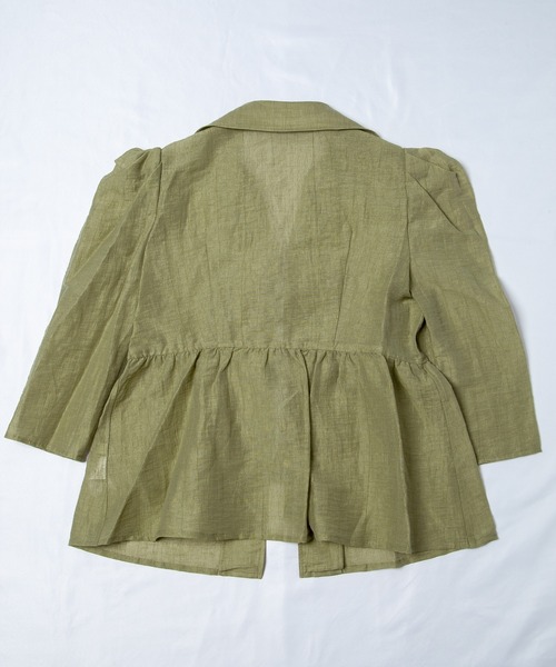 GGD（ジージーディー）の「クレープリネンフリンジチュニックシャツ（シャツ/ブラウス・レディース・バーガンディー/テラコッタ/マスタード・L/LL/M）」の7枚目の写真