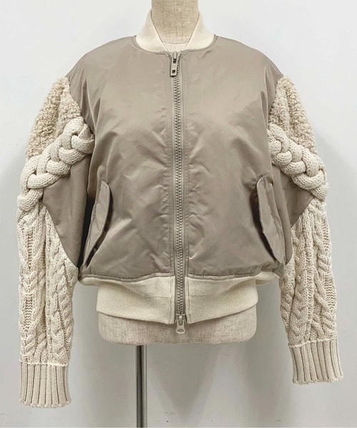 LUGIVA（ルギヴァ）の「袖ニットMA-1（MA-1）」 - WEAR 