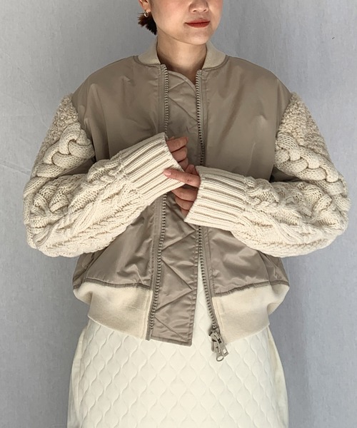 LUGIVA（ルギヴァ）の「袖ニットMA-1（MA-1）」 - WEAR 