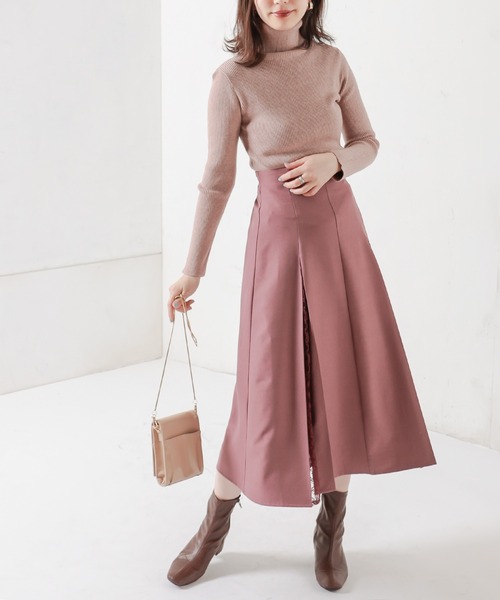 natural couture(ナチュラルクチュール)の「8枚接ぎレースちら見えスカート(スカート・レディース・ブラウン/カーキ/ピンク/ライトベージュ・FREE)」の18枚目の写真