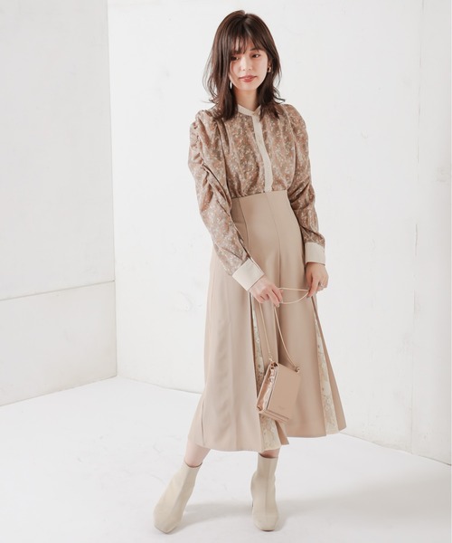 natural couture(ナチュラルクチュール)の「8枚接ぎレースちら見えスカート(スカート・レディース・ブラウン/カーキ/ピンク/ライトベージュ・FREE)」の11枚目の写真