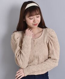 MAJESTIC LEGON | シュガーシャーリングパフトップス(Tシャツ/カットソー)