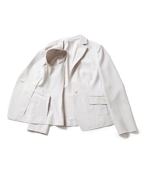 NEWYORKER(ニューヨーカー)の「【ウォッシャブル】ポリエステル 1釦テーラードジャケット(テーラードジャケット・レディース・ベージュ/ネイビー・7号/9号/11号/13号)」の5枚目の写真