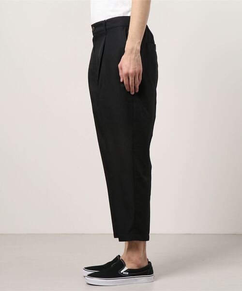 Beno(ビーノ)の「ソフトポリツイル スタプレ ワンタック セミワイド テーパード アンクルパンツ(スラックス・メンズ・ブラック/グレイッシュベージュ/グレイッシュブルー・M/L)」の10枚目の写真