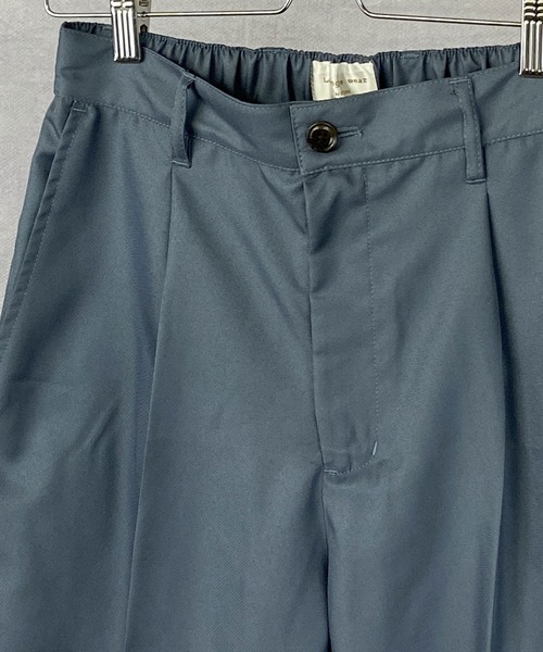 Beno(ビーノ)の「ソフトポリツイル スタプレ ワンタック セミワイド テーパード アンクルパンツ(スラックス・メンズ・ブラック/グレイッシュベージュ/グレイッシュブルー・M/L)」の7枚目の写真