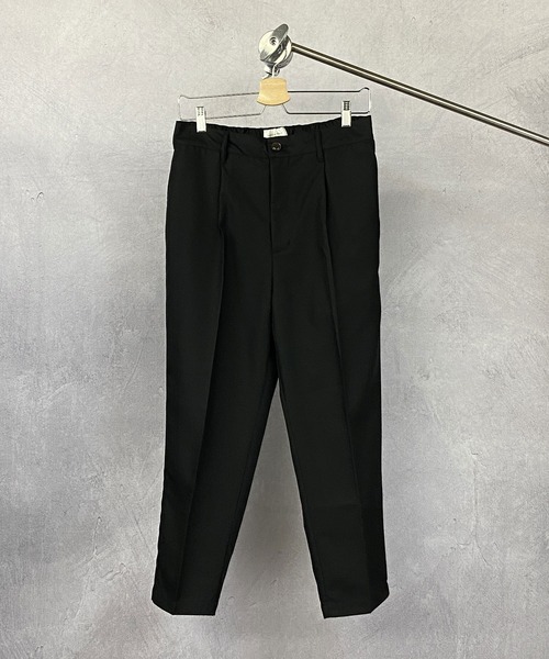 Beno(ビーノ)の「ソフトポリツイル スタプレ ワンタック セミワイド テーパード アンクルパンツ(スラックス・メンズ・ブラック/グレイッシュベージュ/グレイッシュブルー・M/L)」の20枚目の写真