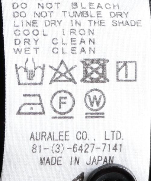 AURALEE（オーラリー）の「＜AURALEE（オーラリー）＞ ボーダー ハーフスリーブ シャツ■■■（シャツ/ブラウス・メンズ・ライトグレー/ダークグリーン・4/5/3）」の11枚目の写真