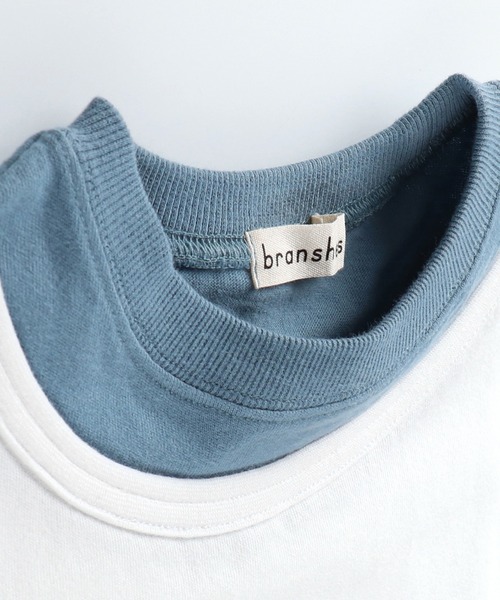 BRANSHES（ブランシェス）の「重ね着風半袖Tシャツ（Tシャツ/カットソー・キッズ・オフホワイト/キャメル・110cm/90cm/120cm/100cm/130cm/150cm/140cm）」の17枚目の写真