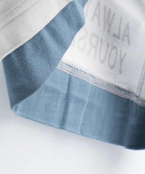 BRANSHES（ブランシェス）の「重ね着風半袖Tシャツ（Tシャツ/カットソー・キッズ・オフホワイト/キャメル・110cm/90cm/120cm/100cm/130cm/150cm/140cm）」の9枚目の写真