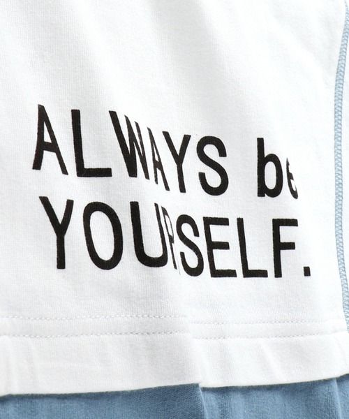 BRANSHES（ブランシェス）の「重ね着風半袖Tシャツ（Tシャツ/カットソー・キッズ・オフホワイト/キャメル・110cm/90cm/120cm/100cm/130cm/150cm/140cm）」の14枚目の写真