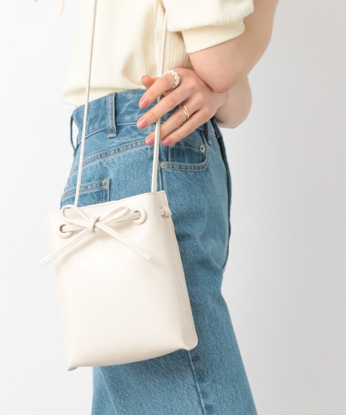 Heather(ヘザー)の「スクエアリボンショルダー 940550(ショルダーバッグ・レディース・ベージュ/グリーン/アイボリー・ONE SIZE)」の15枚目の写真