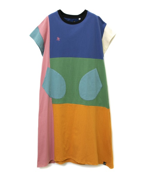 go slow caravan(ゴースローキャラバン)の「USA/C天竺 切替ワンピース W(ワンピース・レディース・その他2/その他1・FREE)」の2枚目の写真