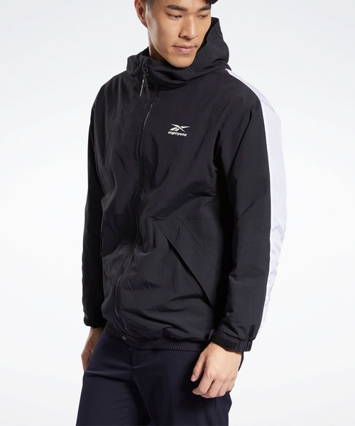 Reebok（リーボック）の「eightyone ウーブン ベクター フーデッドジャケット （マウンテンパーカー・メンズ・グリーン/ブラック・LARGE/SMALL/MEDIUM/XX-LARGE/X-LARGE/XXX-LARGE）」の7枚目の写真