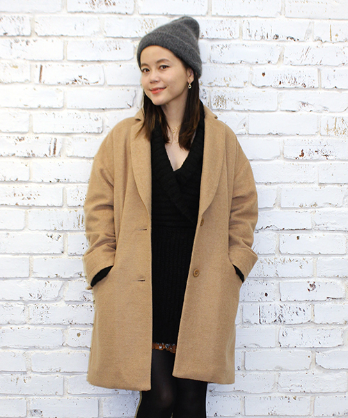 mystic(ミスティック)の「チェスターコート(チェスターコート・レディース・アイボリー/ブラック/ネイビー/キャメル・FREE)」の4枚目の写真