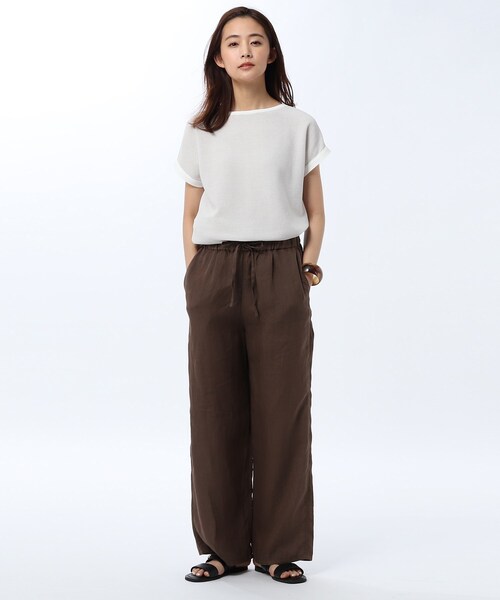 UNTITLED(アンタイトル)の「◆【洗える】前後2WAYゆるVニットプルオーバー(ニット/セーター・レディース・カーキ/ホワイト系5/ライトグレー系4/レッド系1・02/00)」の10枚目の写真