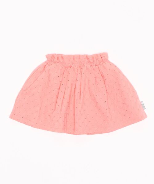 kladskap(クレードスコープ)の「レースギャザースカート(スカート・キッズ・サーモンピンク/ライトブルー・100cm/90cm/110cm/120cm)」の1枚目の写真